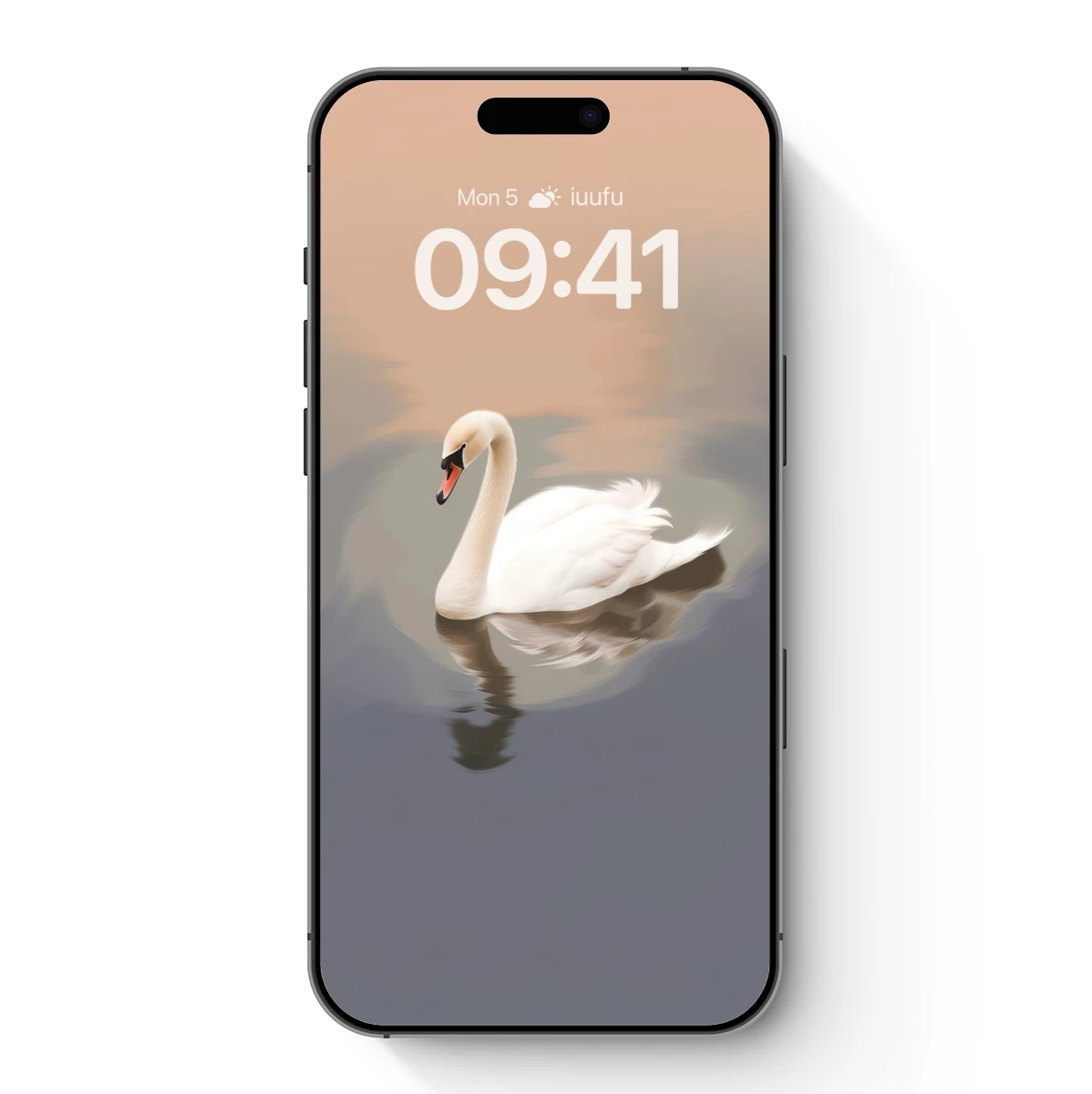 Elegant Swan Serenity: A Poetic Water Reflection