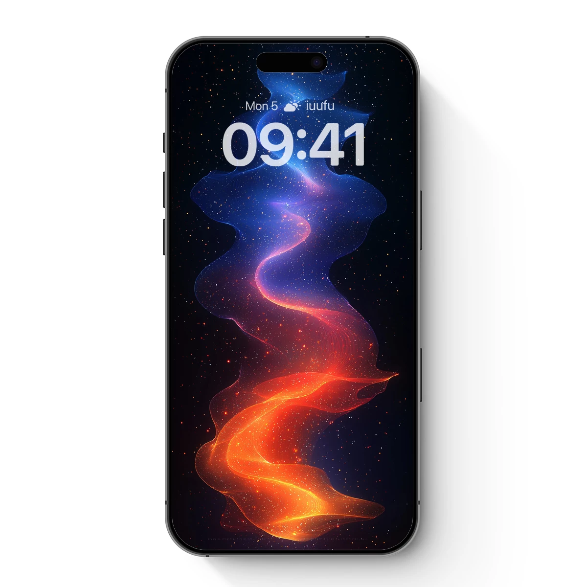 Cosmic Flame Spiral: A Celestial Dance of Light