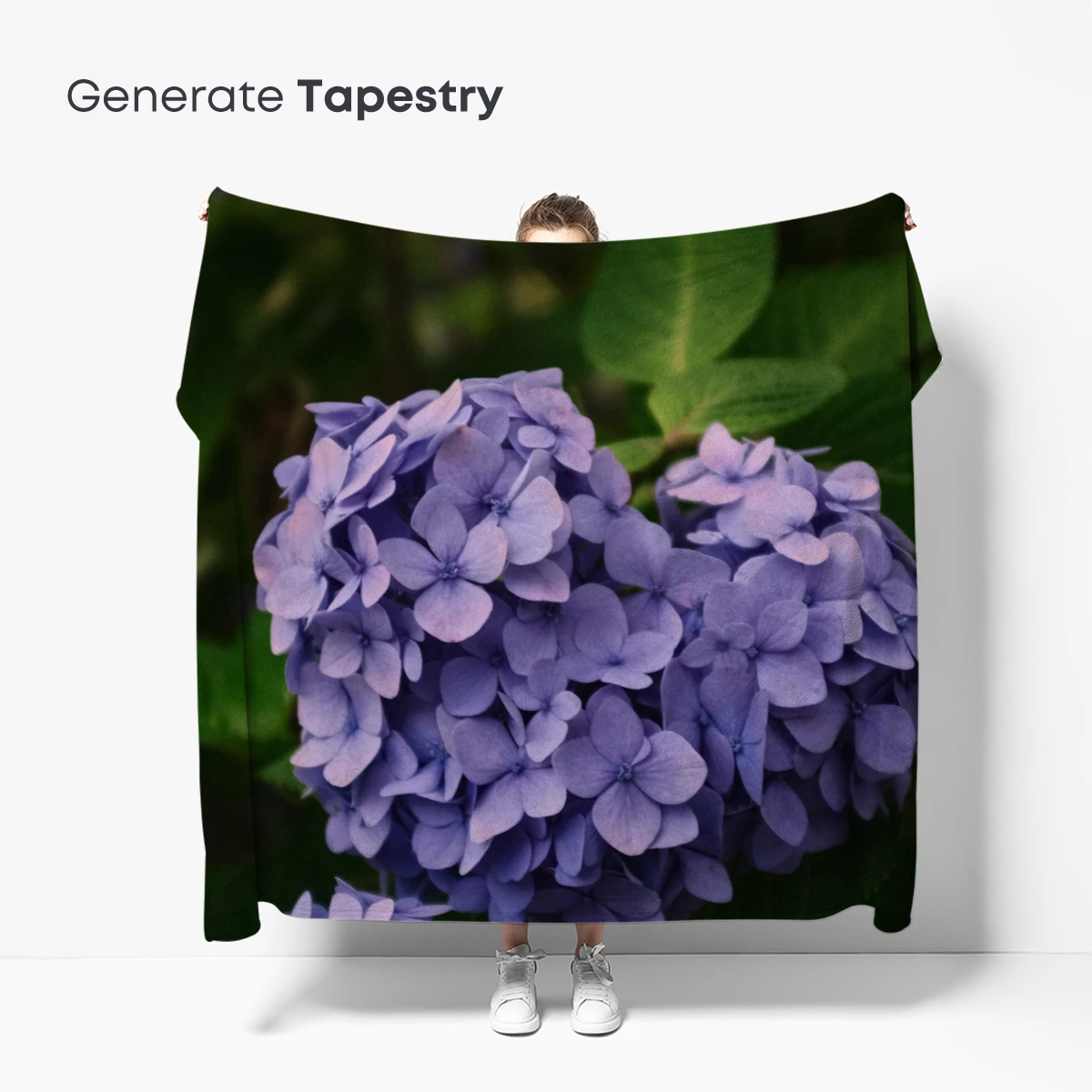 Ethereal Lavender Hydrangeas in Verdant Embrace - Image 5