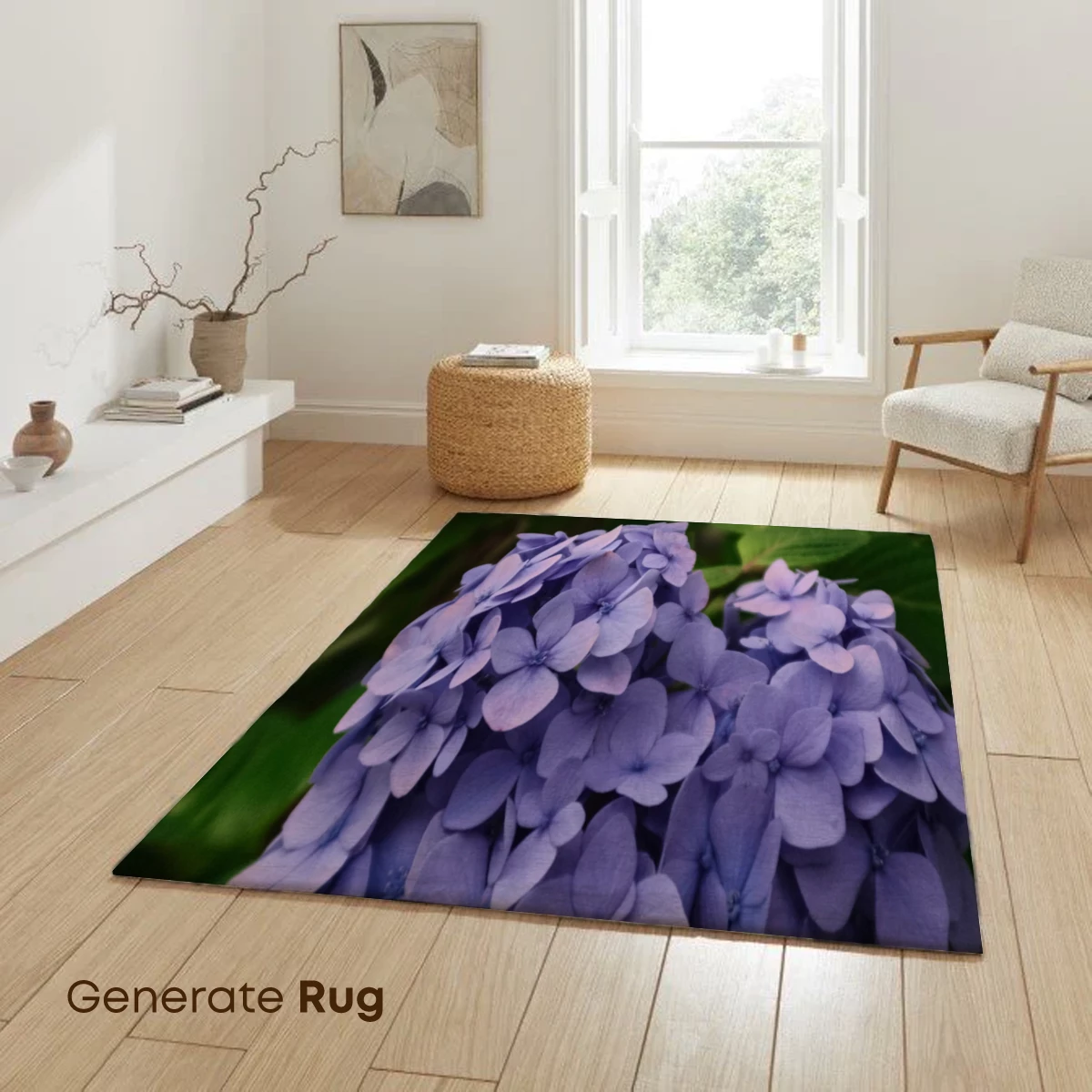 Ethereal Lavender Hydrangeas in Verdant Embrace - Image 6