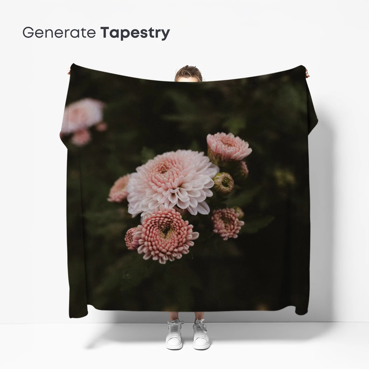 Blush Chrysanthemums in Soft Focus - Image 5