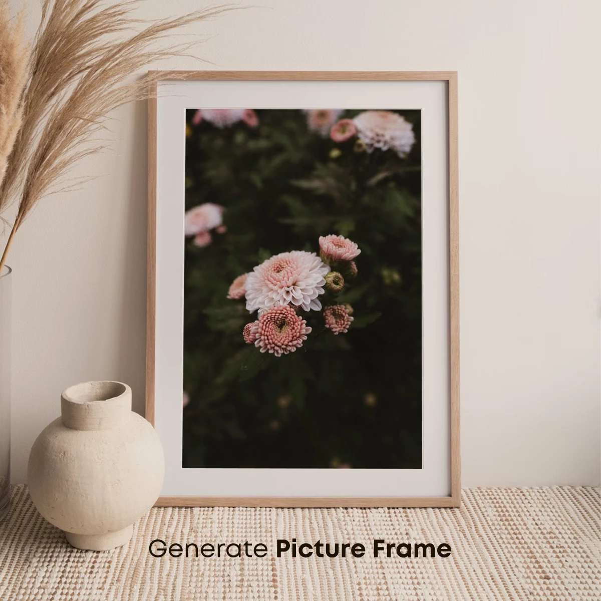 Blush Chrysanthemums in Soft Focus - Image 7