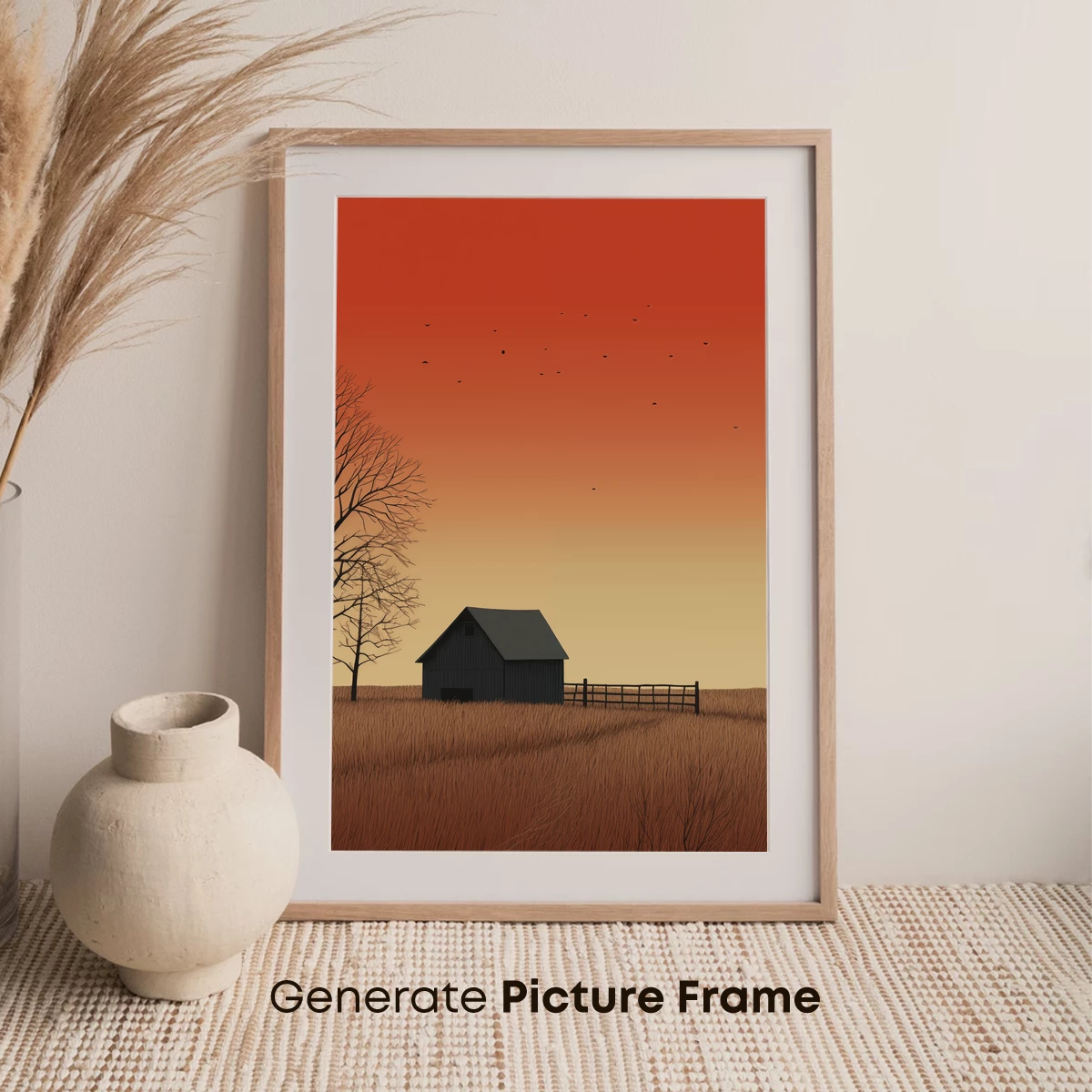Eclipse Over the Barn: Autumnal Solitude - Image 7