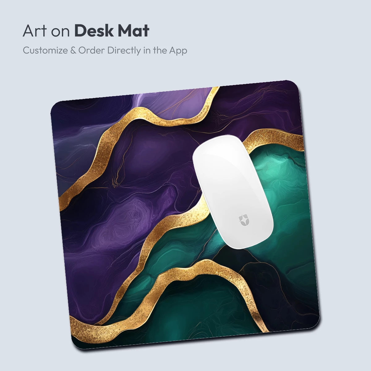 Ethereal Waves of Gold and Teal - Image 4