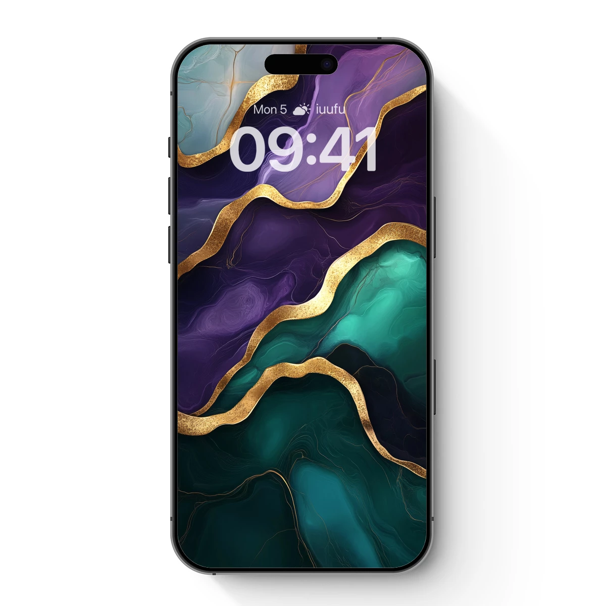 Ethereal Waves of Gold and Teal