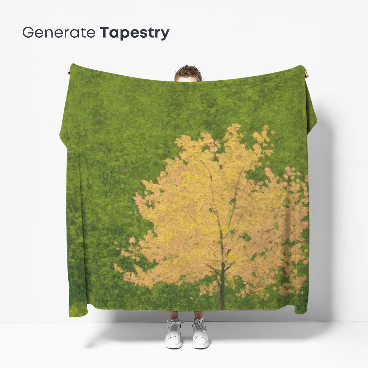 Golden Solitude: A Tree in Pastel Harmony - Image 5