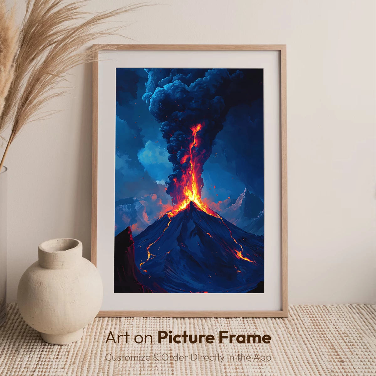 Erupting Volcano: Inferno in the Night Sky - Image 7