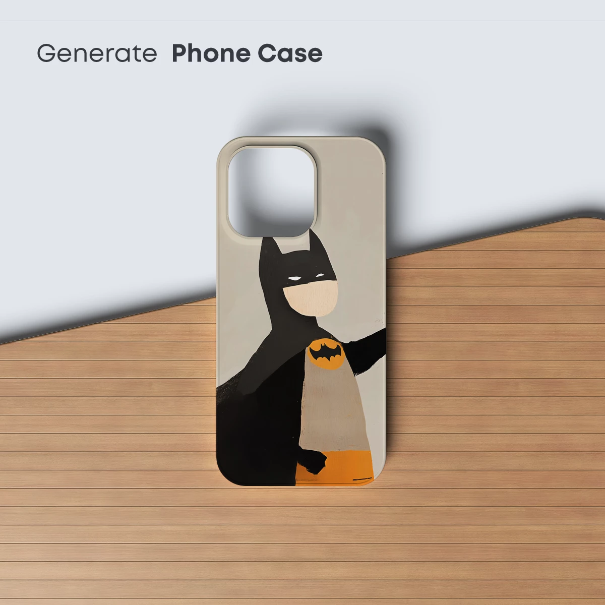 Bold Bat Icon: Minimalist Superhero Art - Image 3