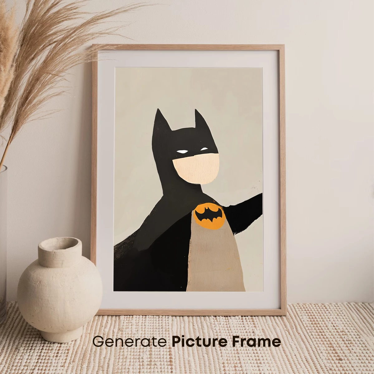 Bold Bat Icon: Minimalist Superhero Art - Image 7