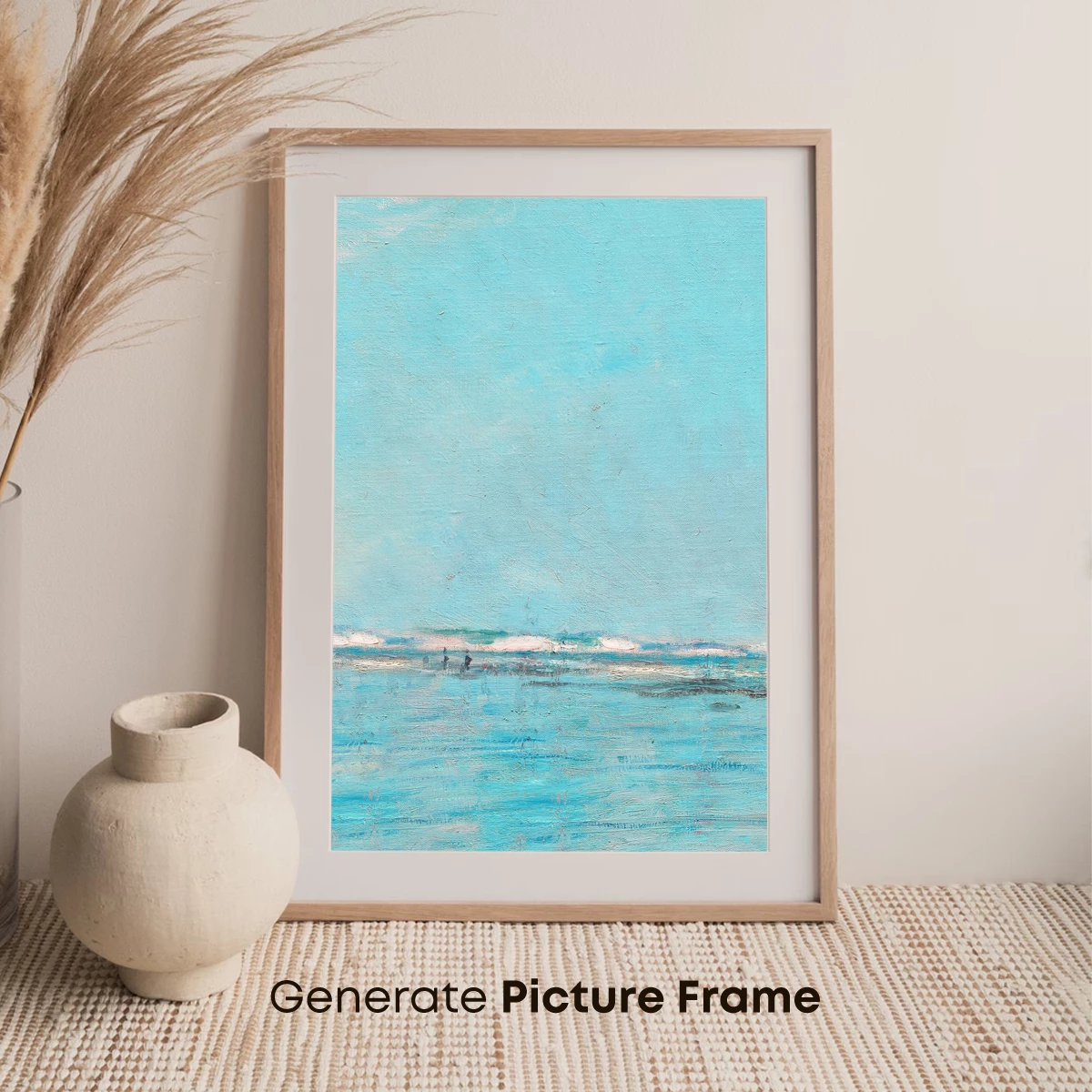 Ethereal Aqua Horizon: Abstract Coastal Serenity - Image 7