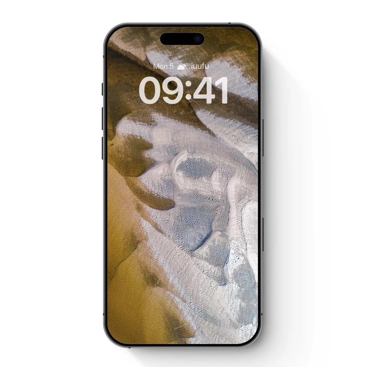 Aerial Elegance: Sand and Snow Abstract