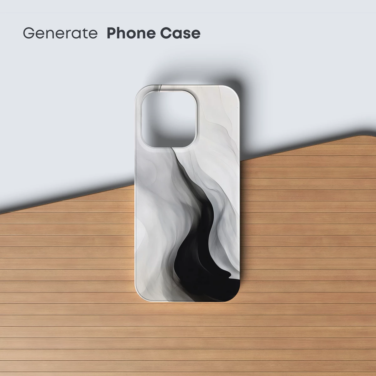 Ethereal Ink Flow: Monochrome Waves - Image 3