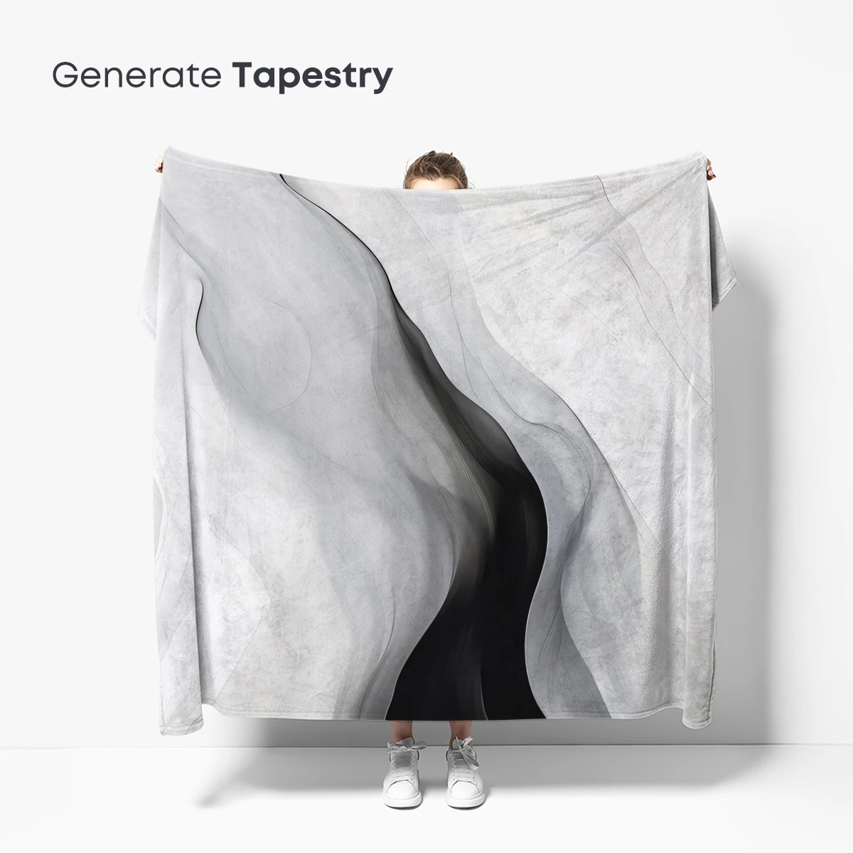 Ethereal Ink Flow: Monochrome Waves - Image 5