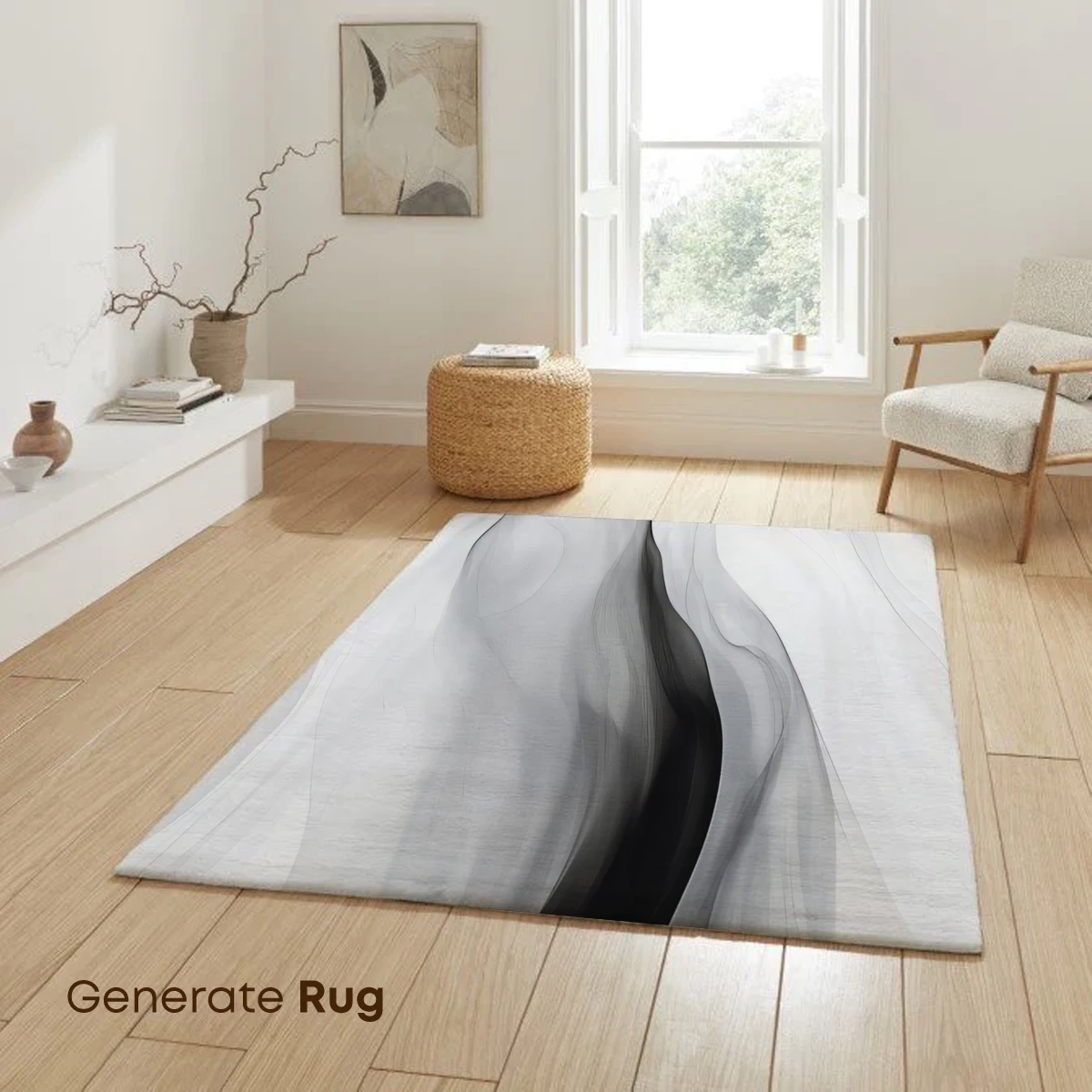 Ethereal Ink Flow: Monochrome Waves - Image 6