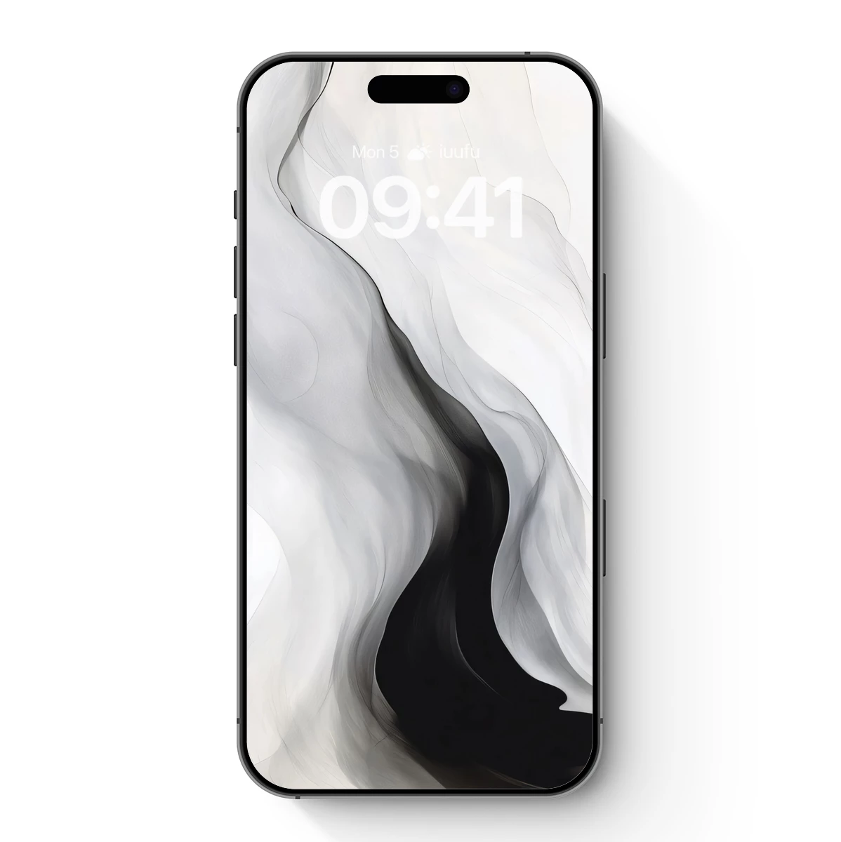 Ethereal Ink Flow: Monochrome Waves