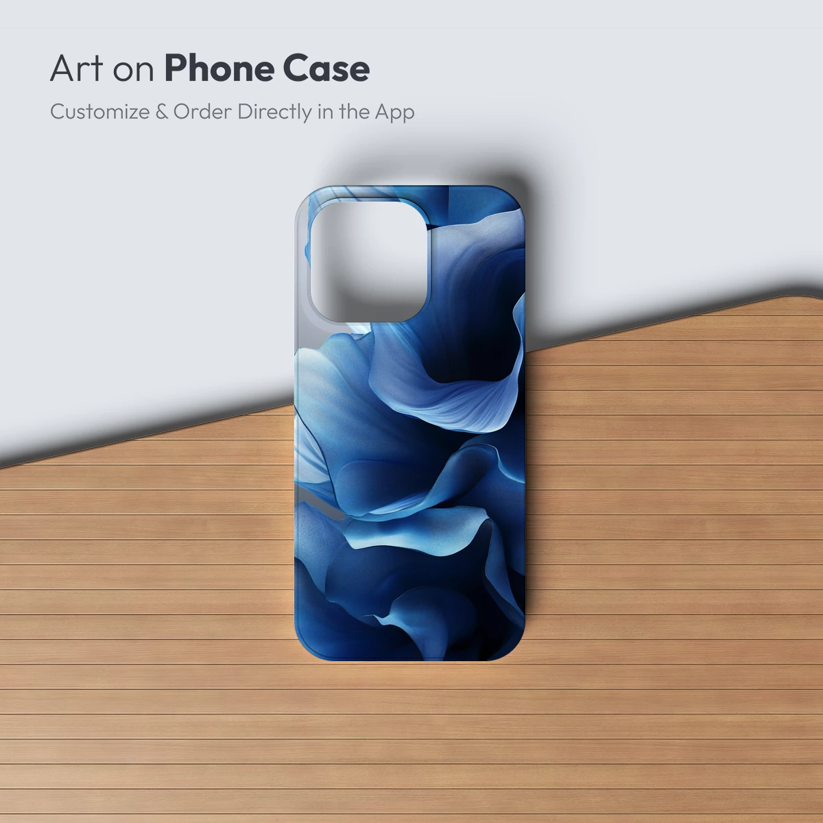 Ethereal Blue Silk Waves - Image 3