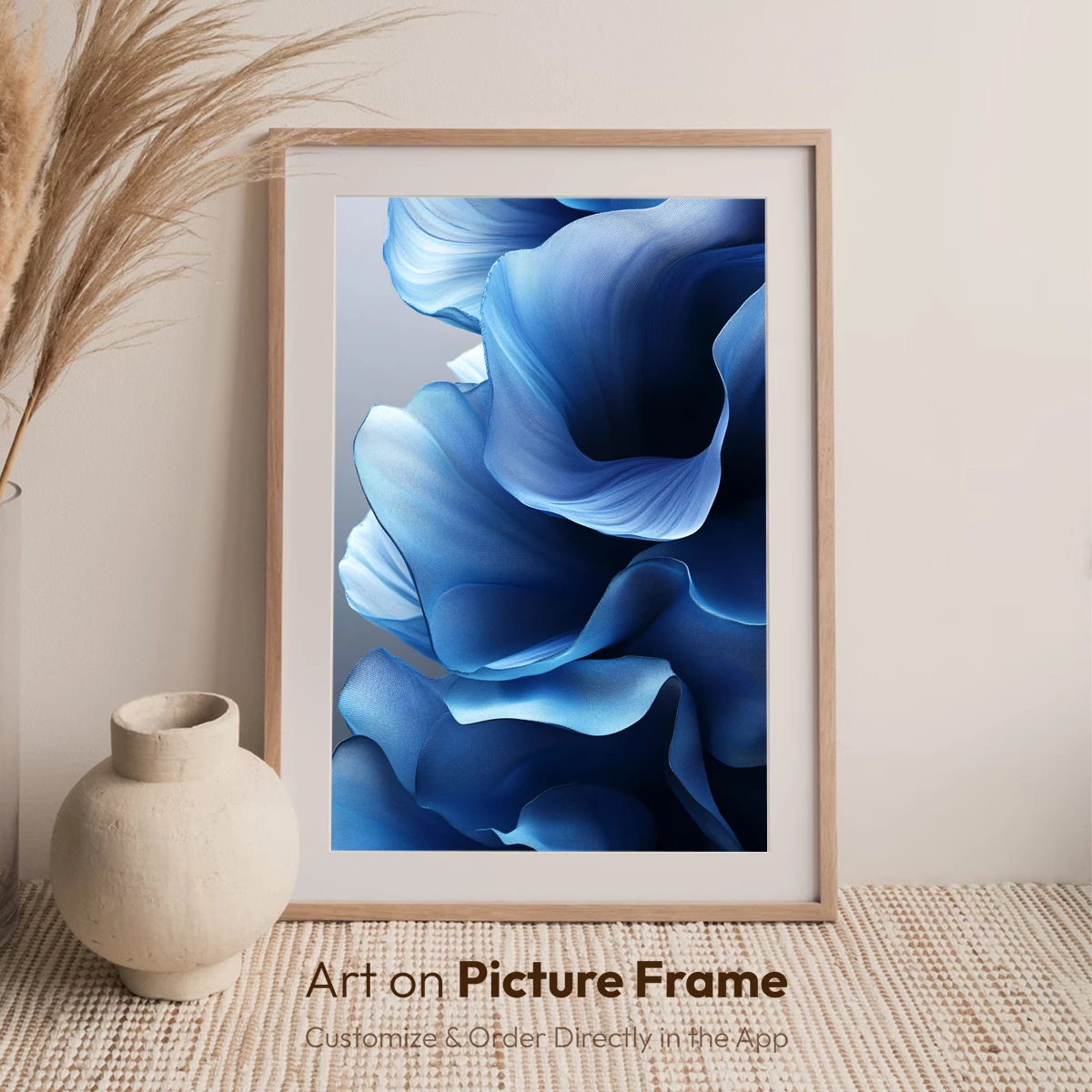 Ethereal Blue Silk Waves - Image 7