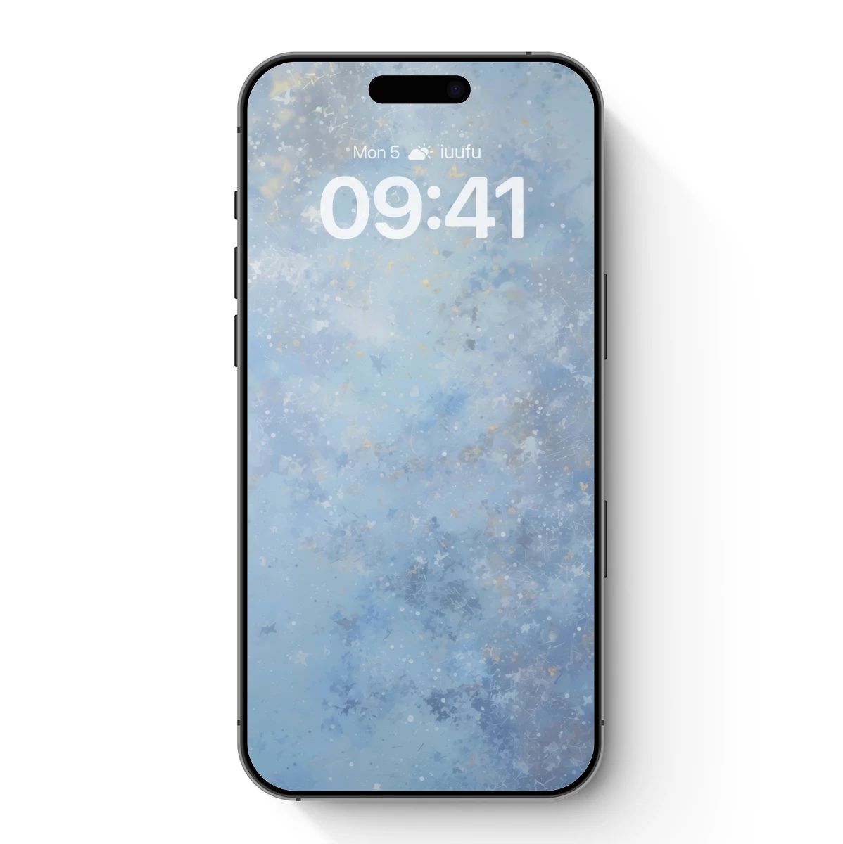 Ethereal Mist: A Symphony of Soft Blues and Golden Flecks