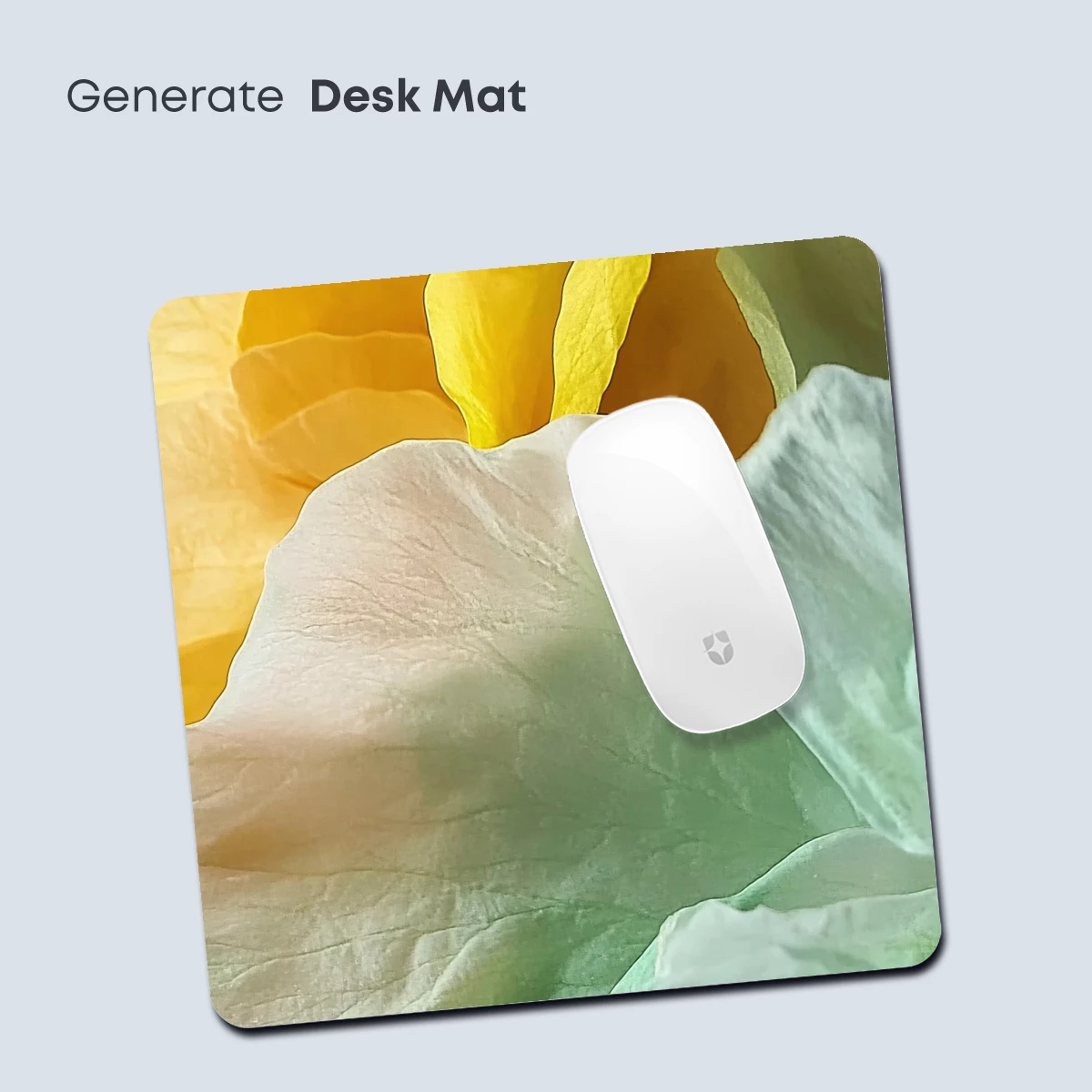 Ethereal Petals: Yellow and Mint Floral Fusion - Image 4