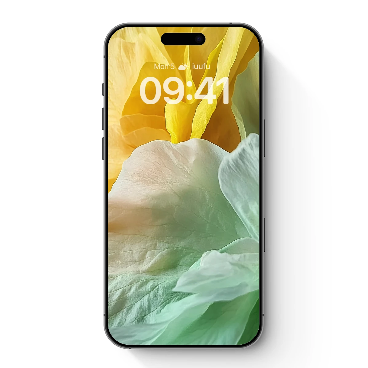 Ethereal Petals: Yellow and Mint Floral Fusion