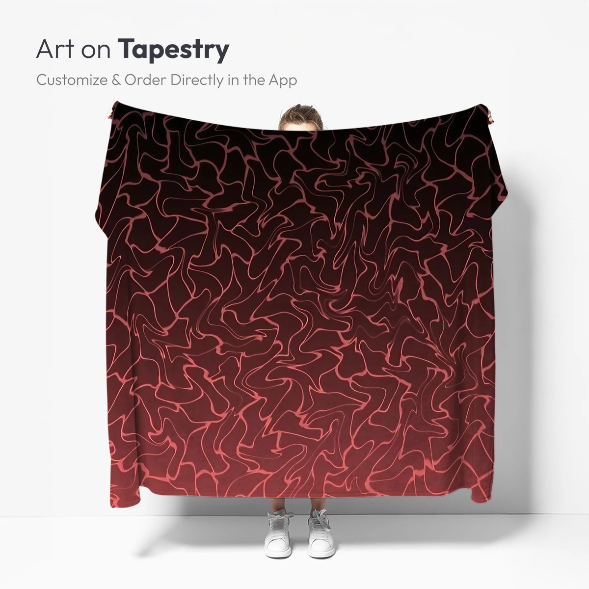 Crimson Whispers: Abstract Fluid Art - Image 5