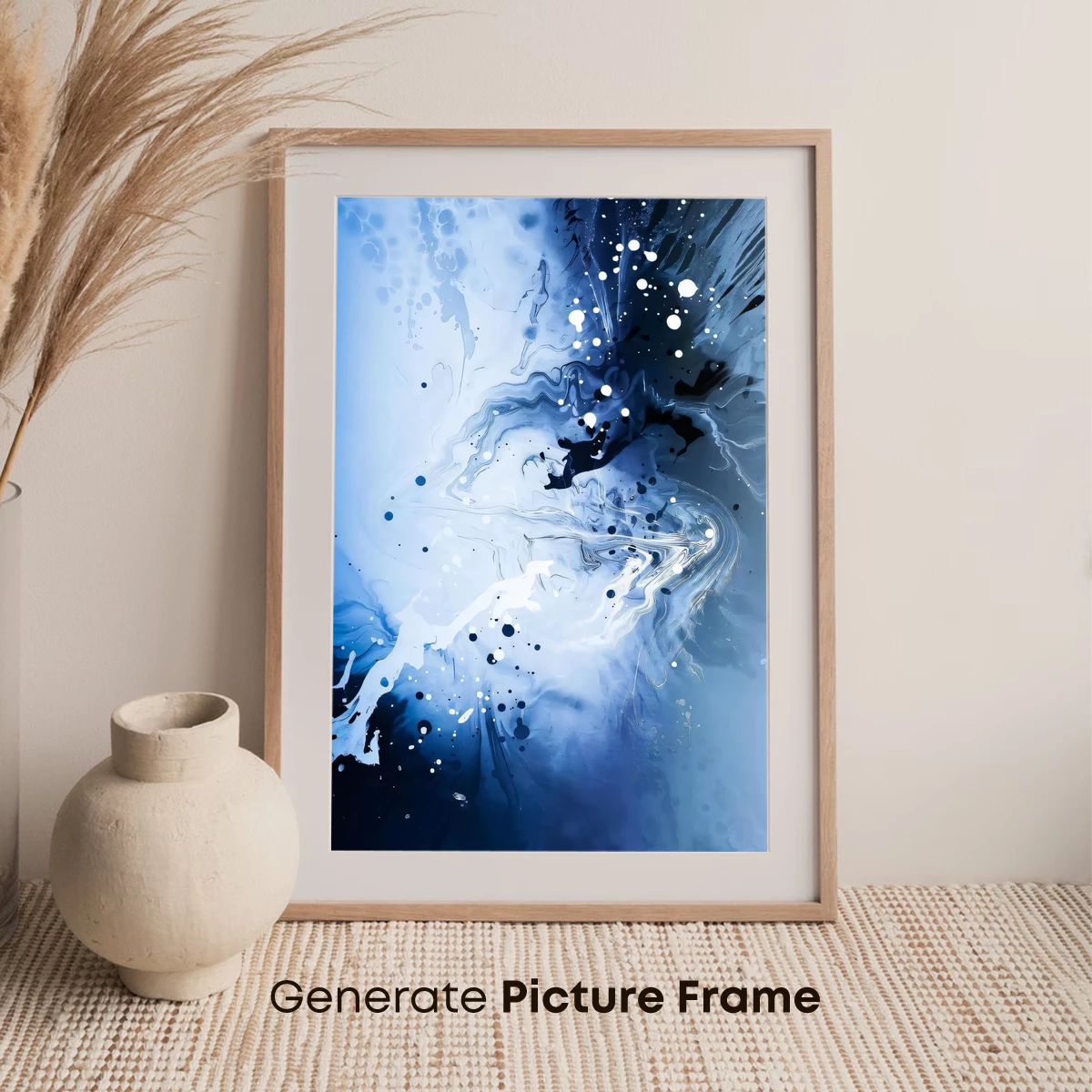 Ethereal Blue Abyss: A Dance of Ink and Light - Image 7