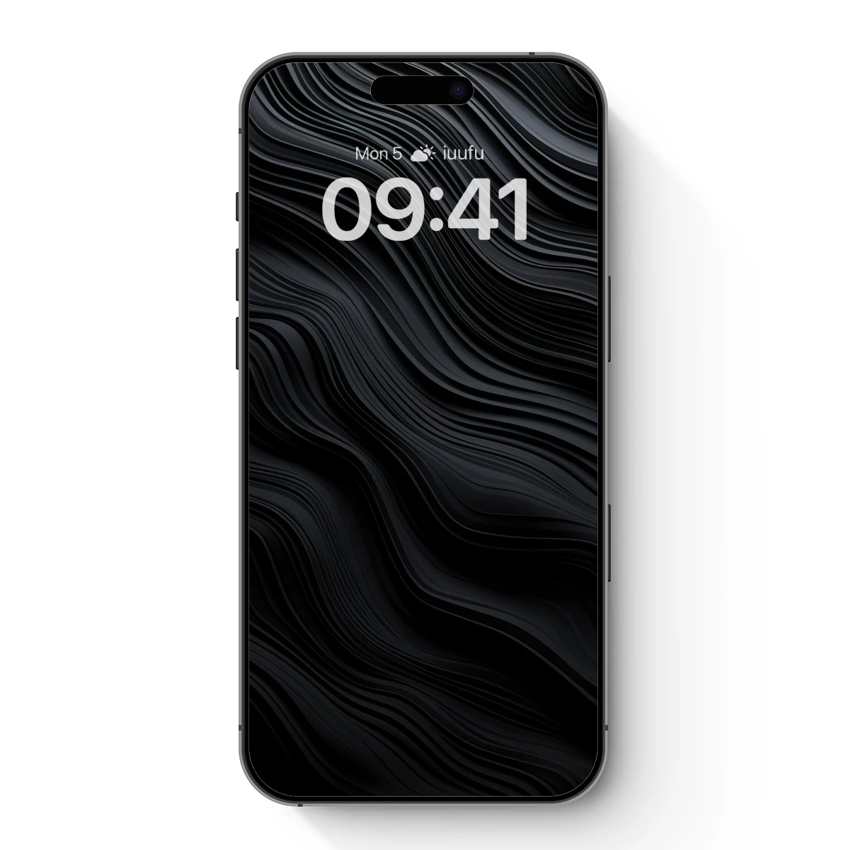 Elegant Black Waves: A Symphony of Shadows