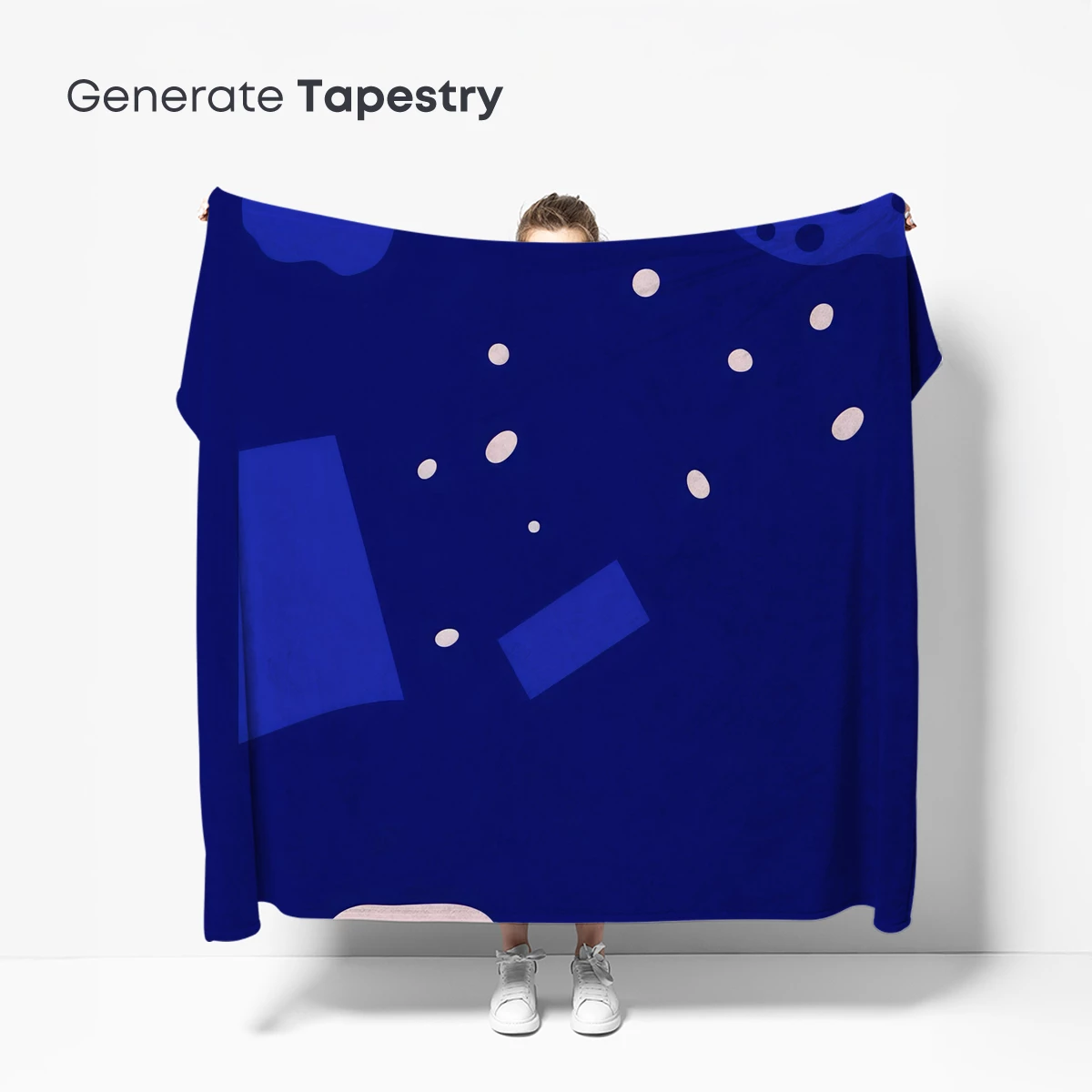 Abstract Blue Odyssey: Geometric Dreamscape - Image 5