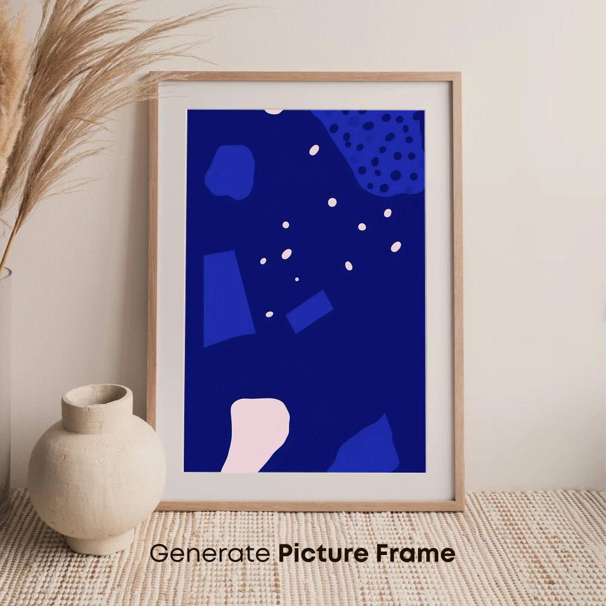 Abstract Blue Odyssey: Geometric Dreamscape - Image 7