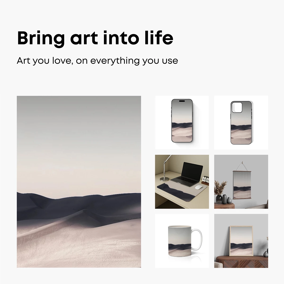 Eternal Sands: Dune Symphony in Monochrome - Image 2