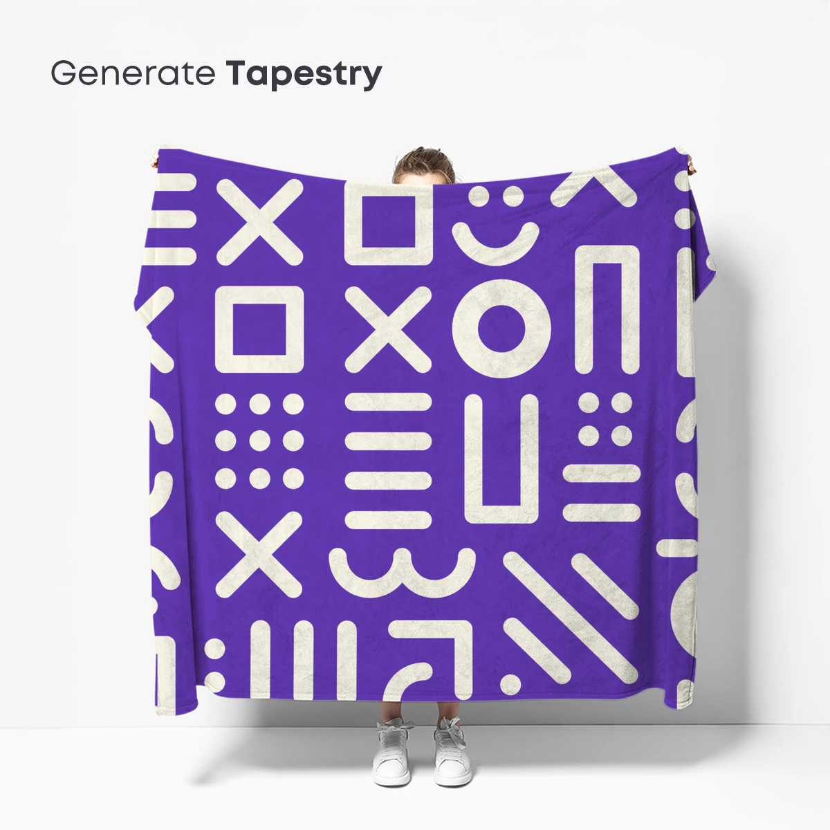 Geometric Glyph Symphony: Modern Abstract Art - Image 5