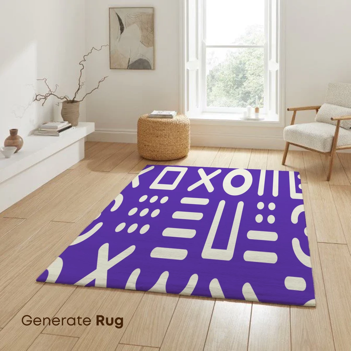 Geometric Glyph Symphony: Modern Abstract Art - Image 6