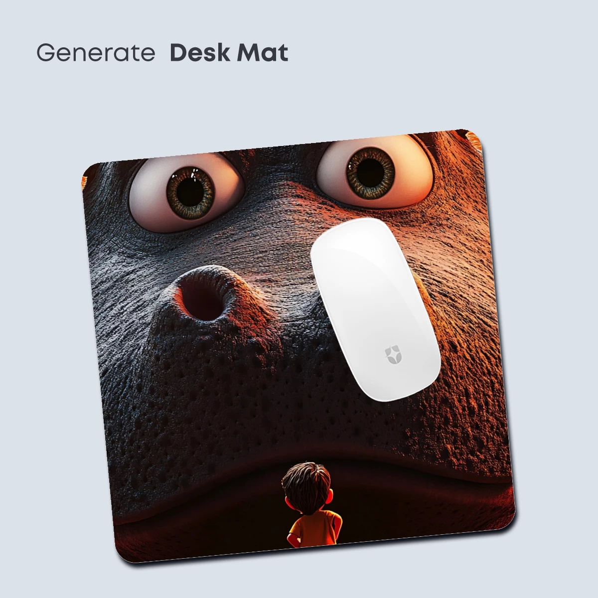 Giant Hippo and Tiny Friend: A Whimsical Cartoon Duo - Image 4