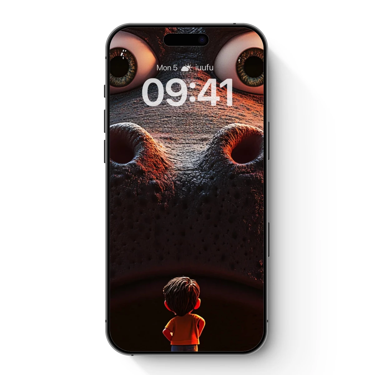 Giant Hippo and Tiny Friend: A Whimsical Cartoon Duo