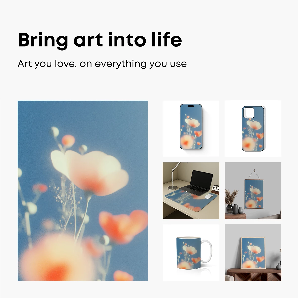 Blurred Blossoms: Ethereal Floral Dream - Image 2
