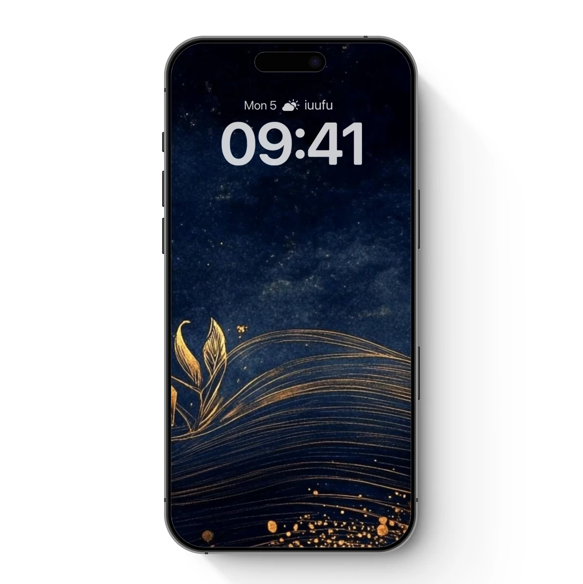 Golden Cat in Midnight Garden