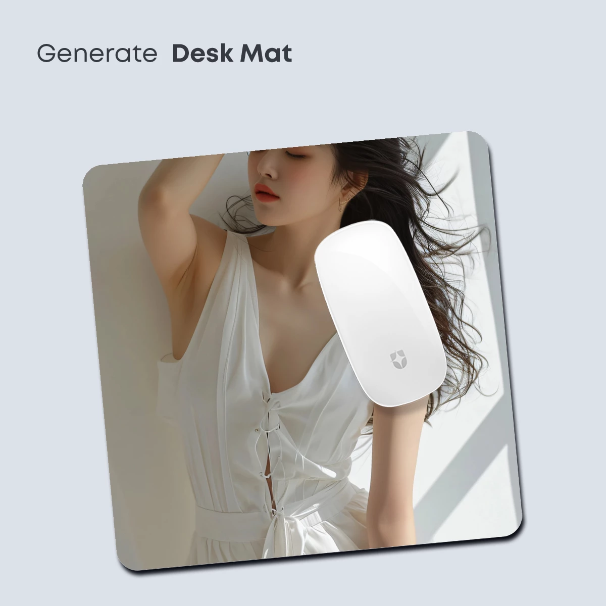Elegant Solitude: White Silk Elegance - Image 4