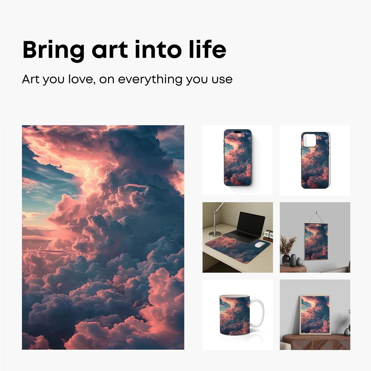 Crimson Cloud Symphony: Sunset's Celestial Dance - Image 2