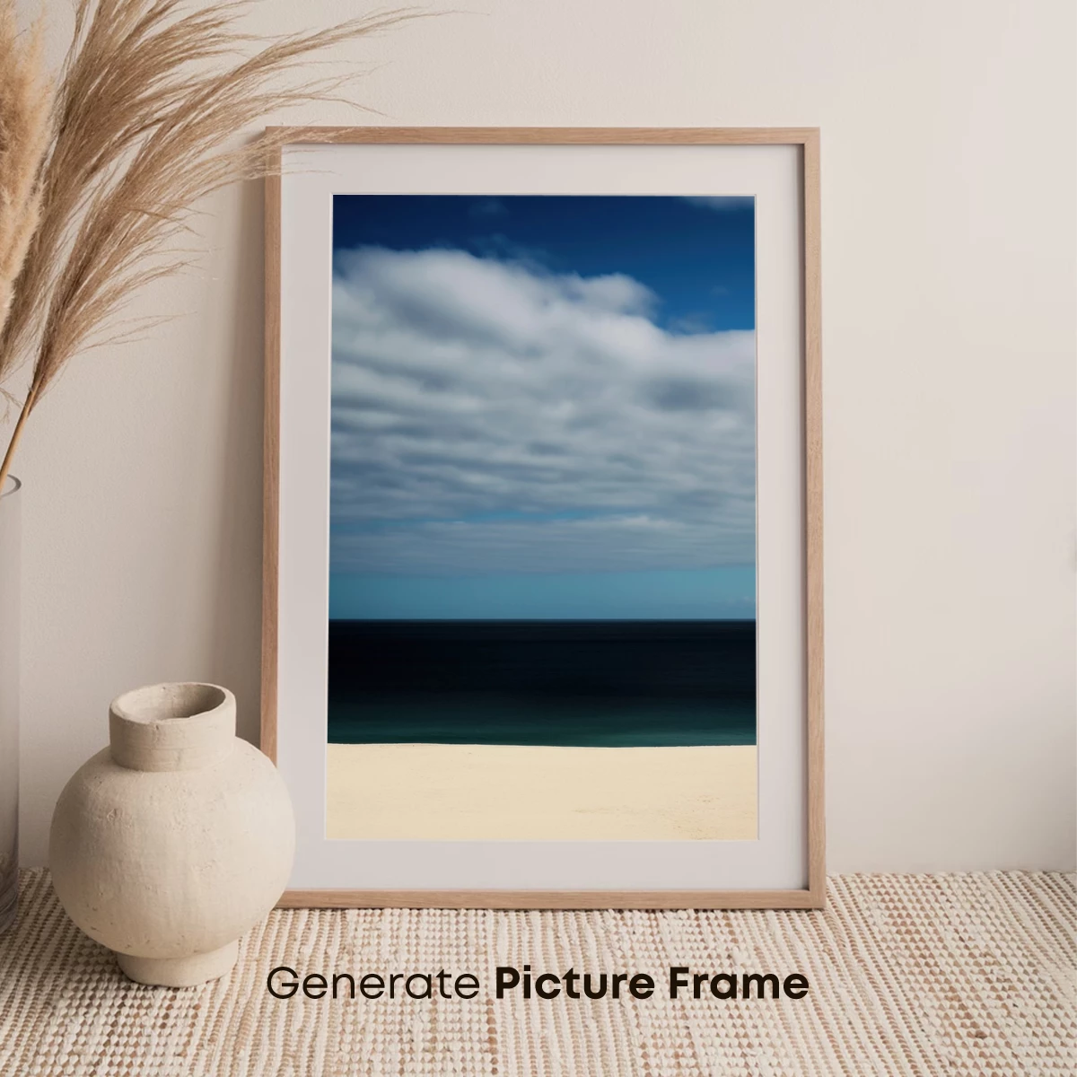 Eternal Horizon: Serene Beach and Clouds - Image 7