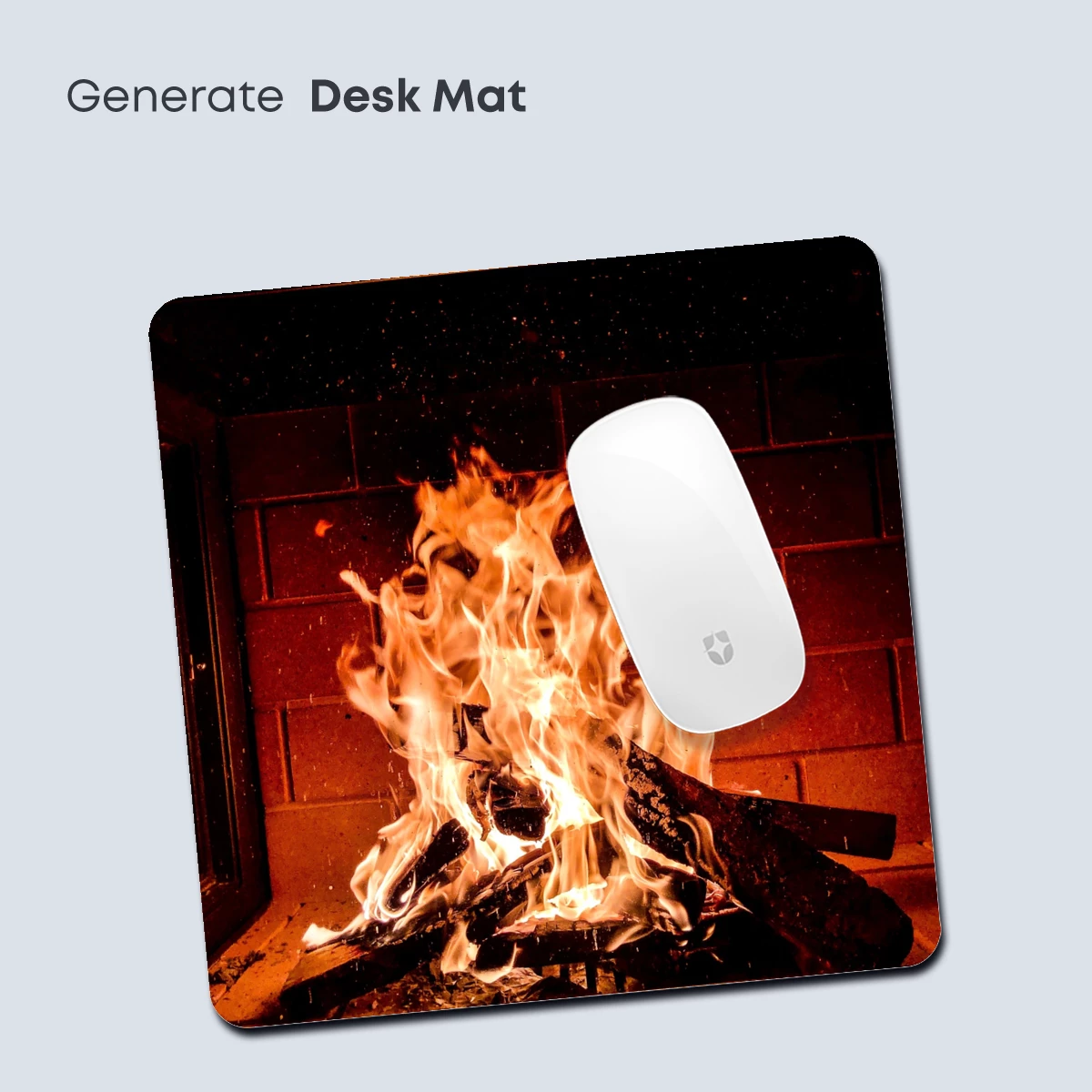 Blazing Hearth: Flames Dance in Brick Embrace - Image 4