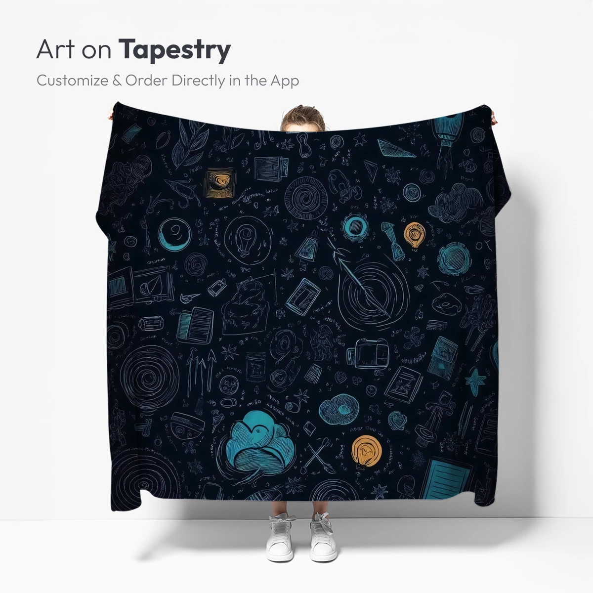 Cosmic Doodle Symphony: A Night Sky of Ideas - Image 5