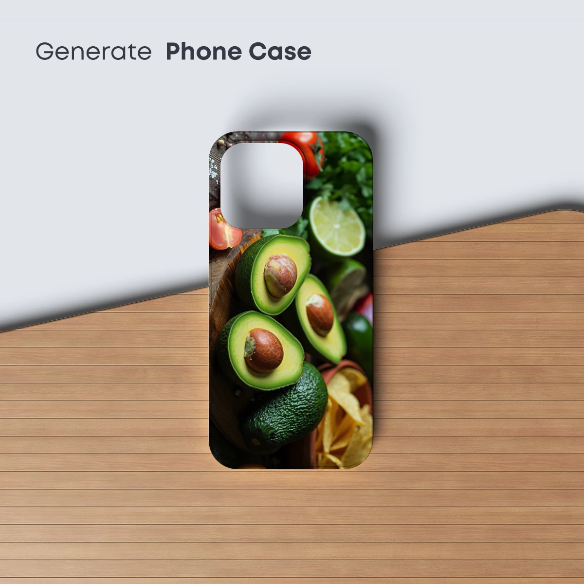 Avocado Splits: Fresh Vibrancy on Wood - Image 3