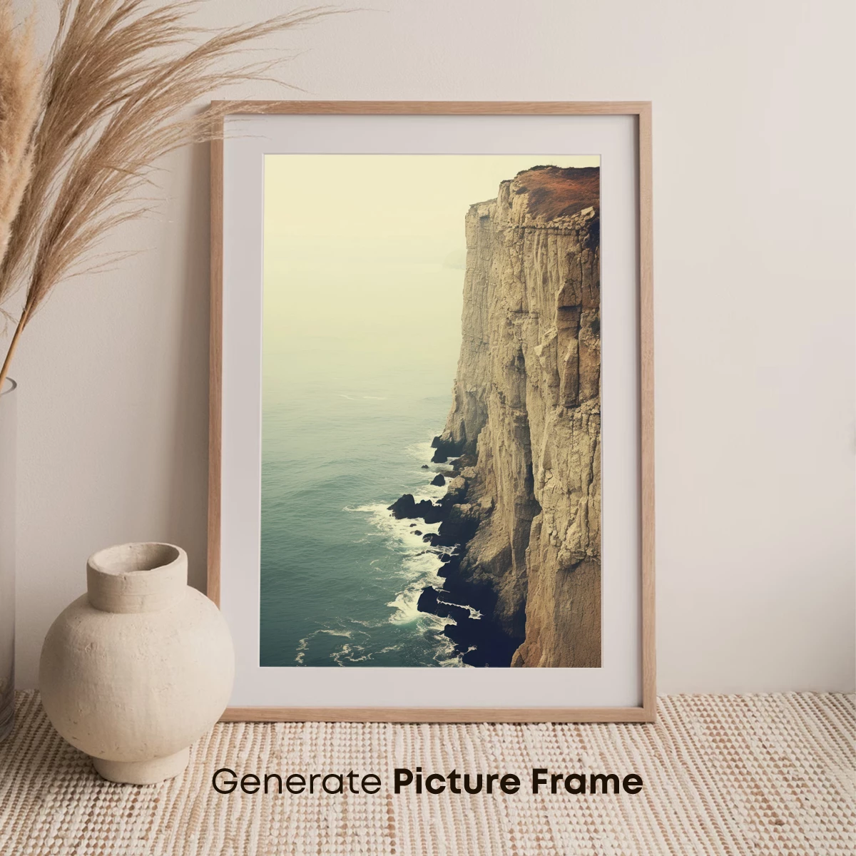Cliffside Serenity: Ocean's Edge Majesty - Image 7