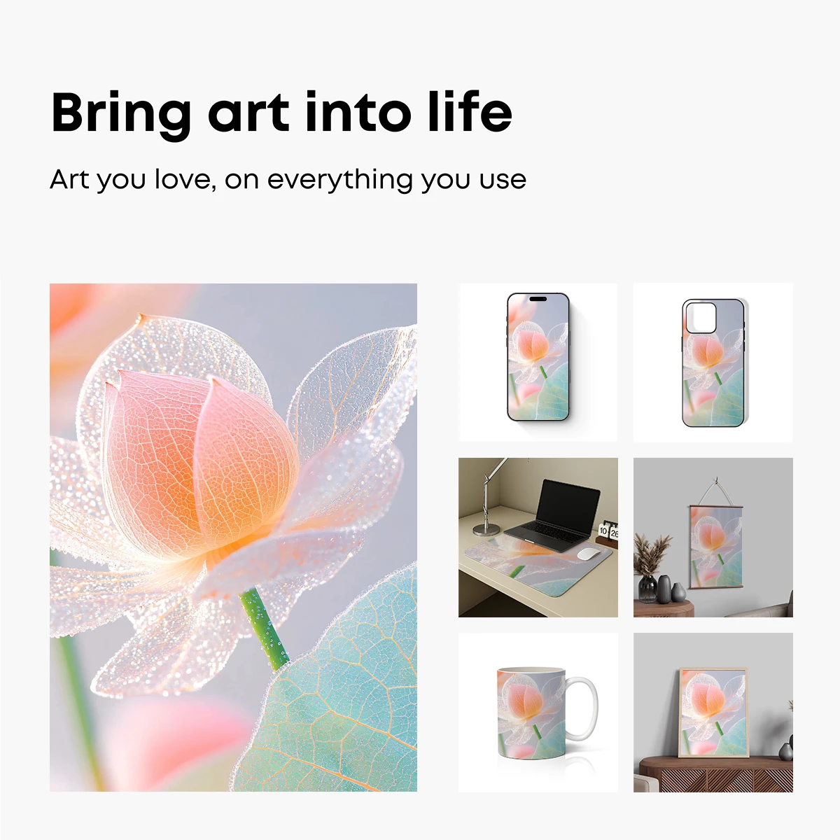 Ethereal Lotus Bloom: Dew-Kissed Delicacy