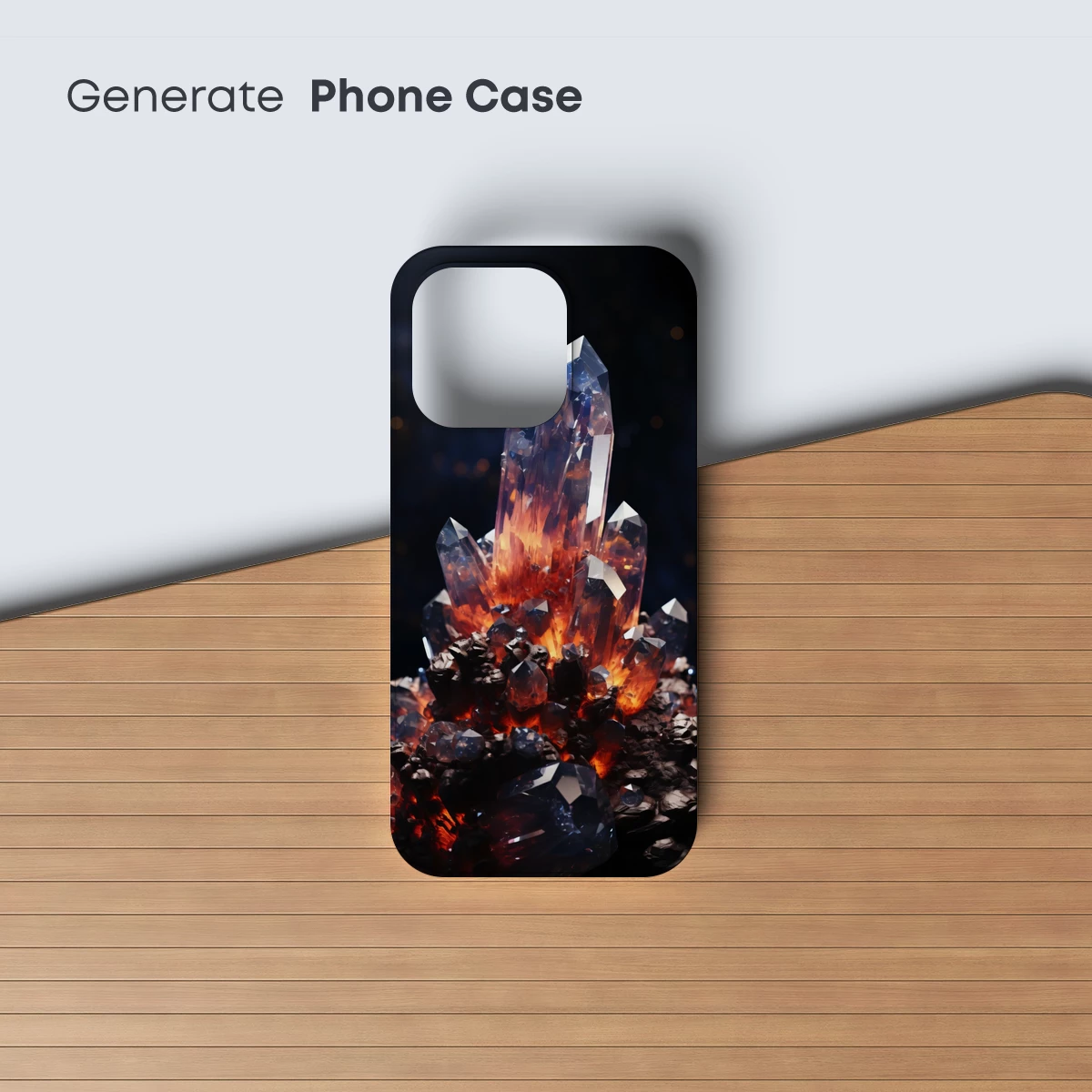 Crystal Inferno: Fiery Gemstone Formation - Image 3
