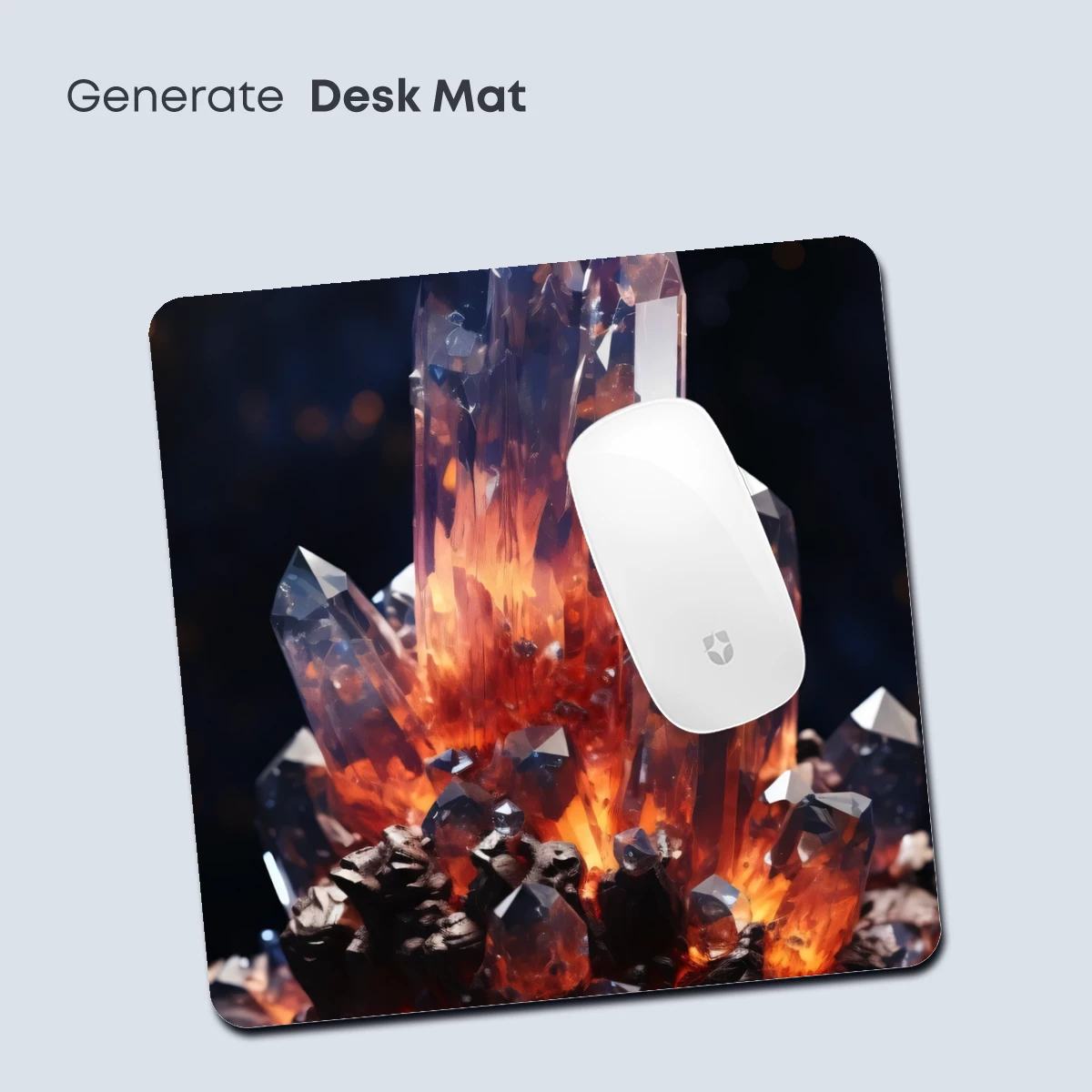 Crystal Inferno: Fiery Gemstone Formation - Image 4