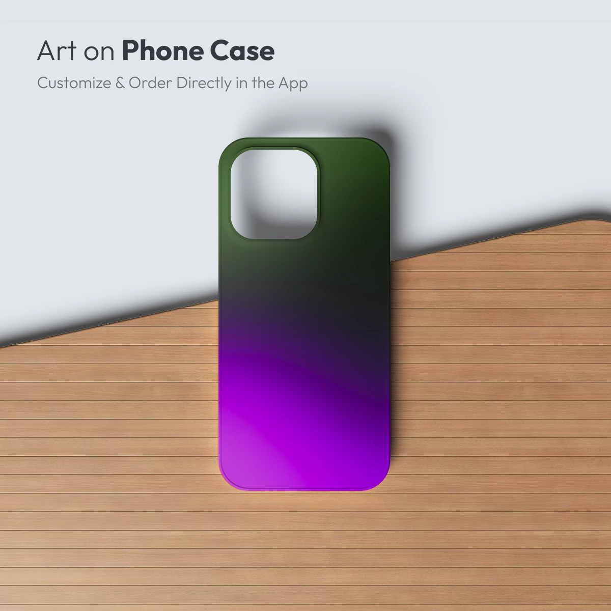 Gradient Elegance: Purple and Green Harmony - Image 3