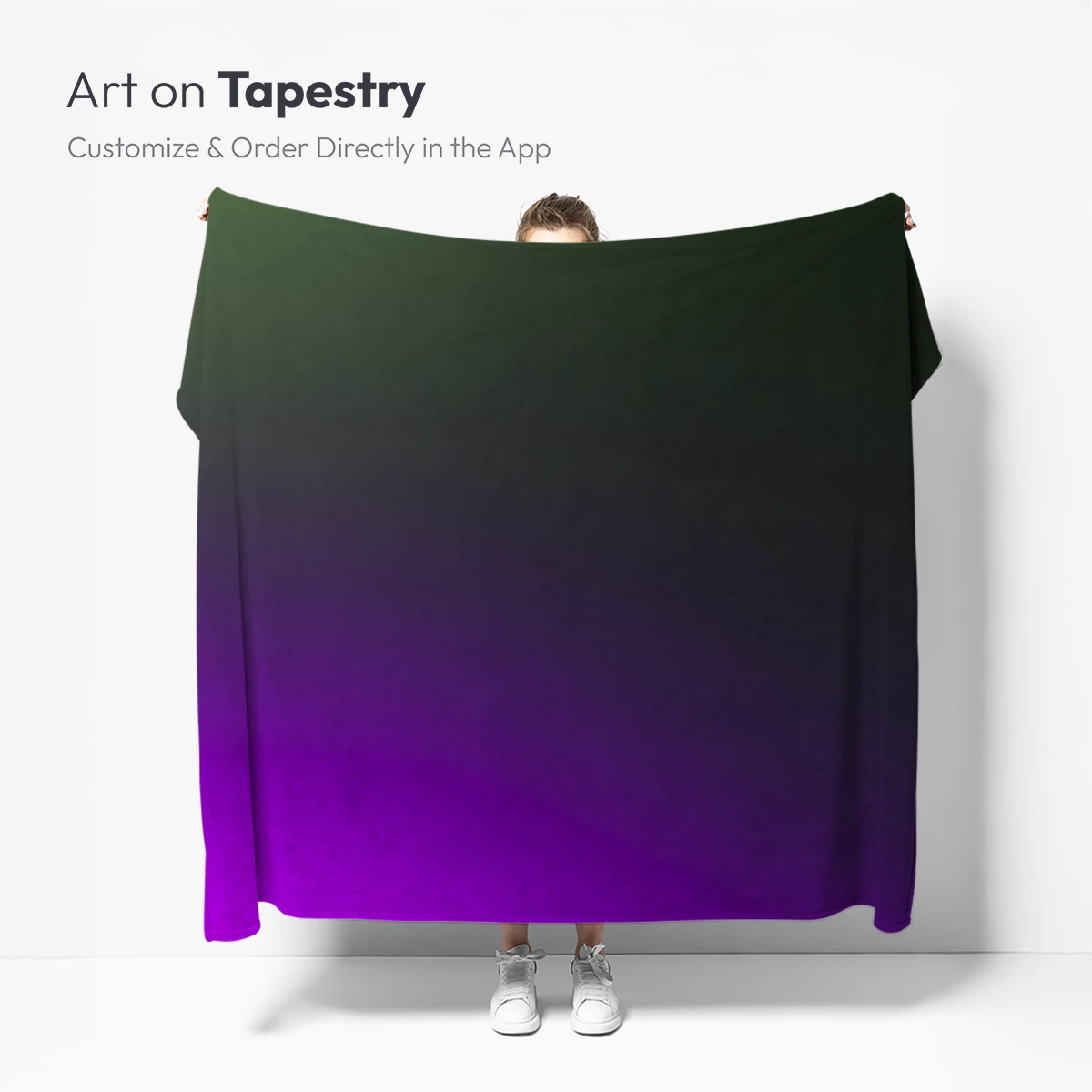 Gradient Elegance: Purple and Green Harmony - Image 5