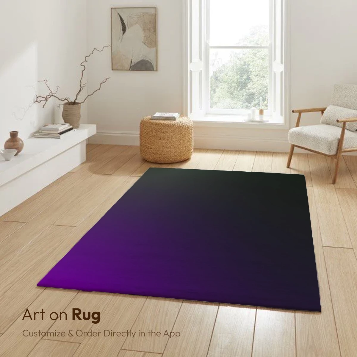 Gradient Elegance: Purple and Green Harmony - Image 6