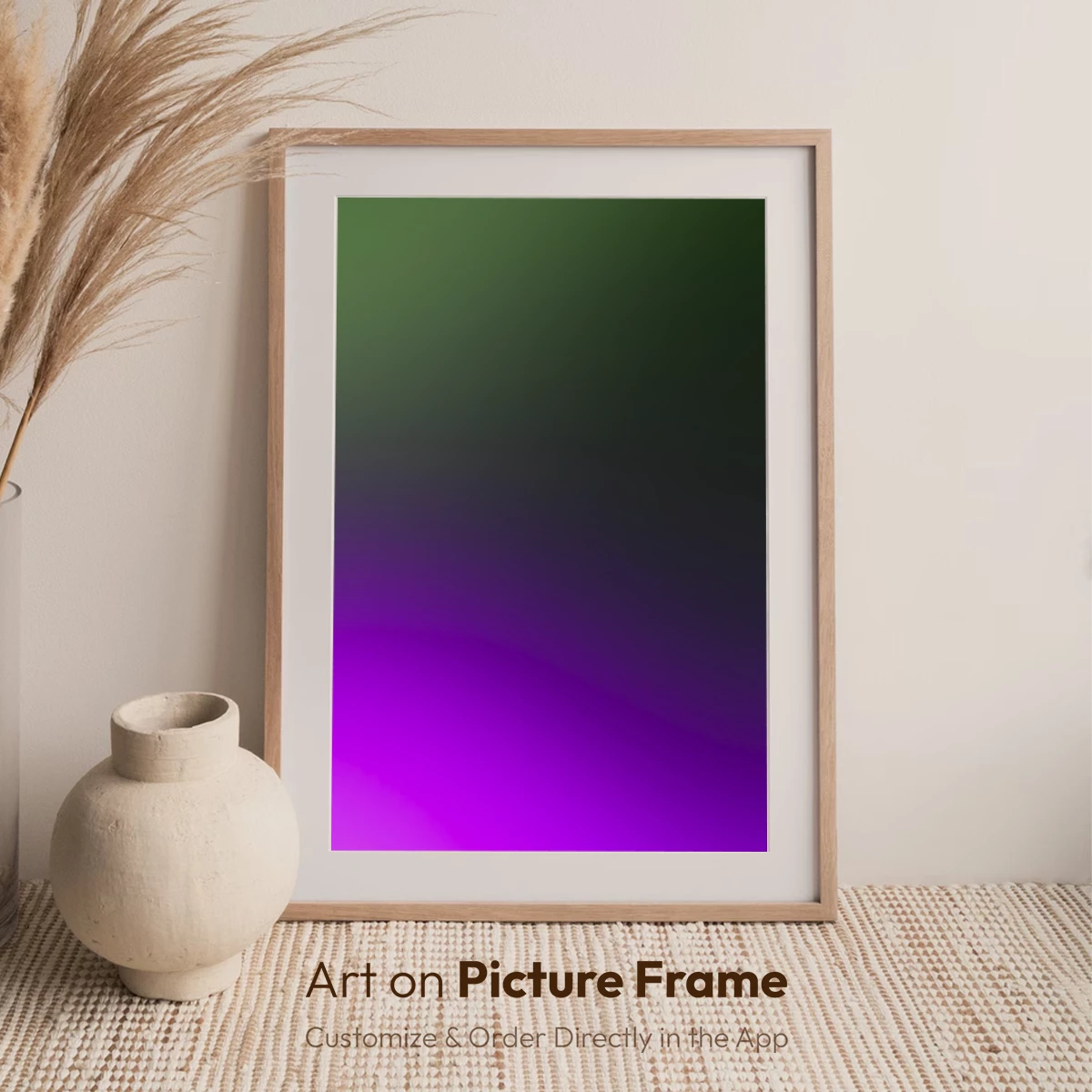 Gradient Elegance: Purple and Green Harmony - Image 7